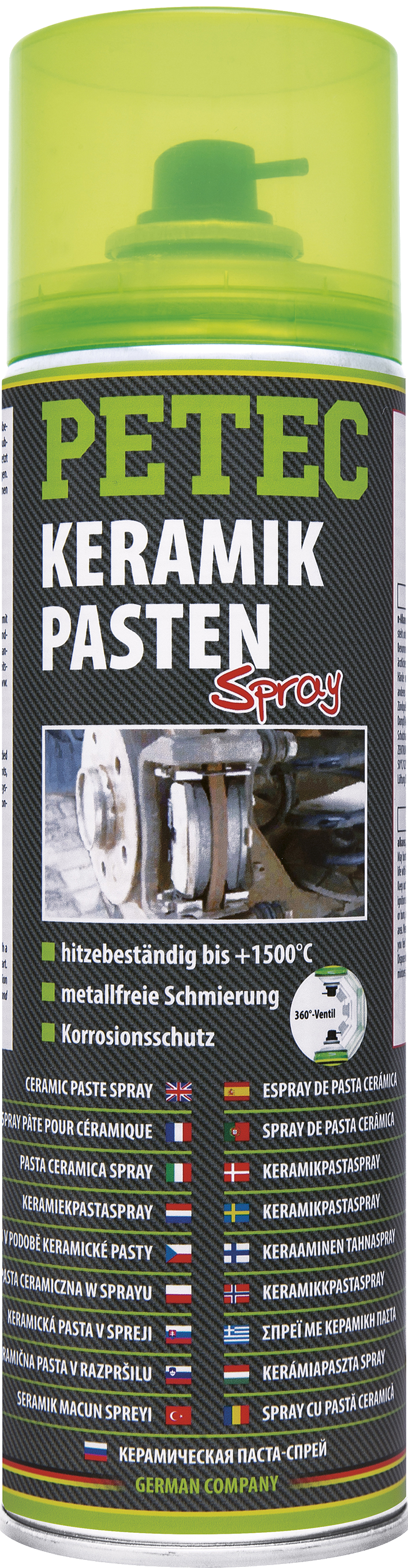 PETEC Keramik Hochtemperatur Bremsen Spray 500ml 70650