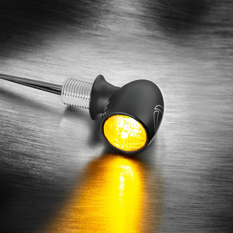 Kellermann Atto® LED Mini Blinker, schwarz, vorne und hinten beidseitig 